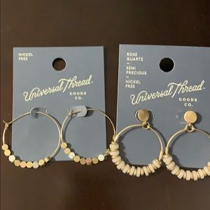 NWT Universal Thread nickel free hoop earrings